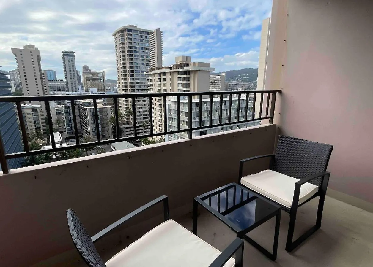 1414- Heart Of Waikiki With Kitchen - Free Parking - City View ホノルル 別荘