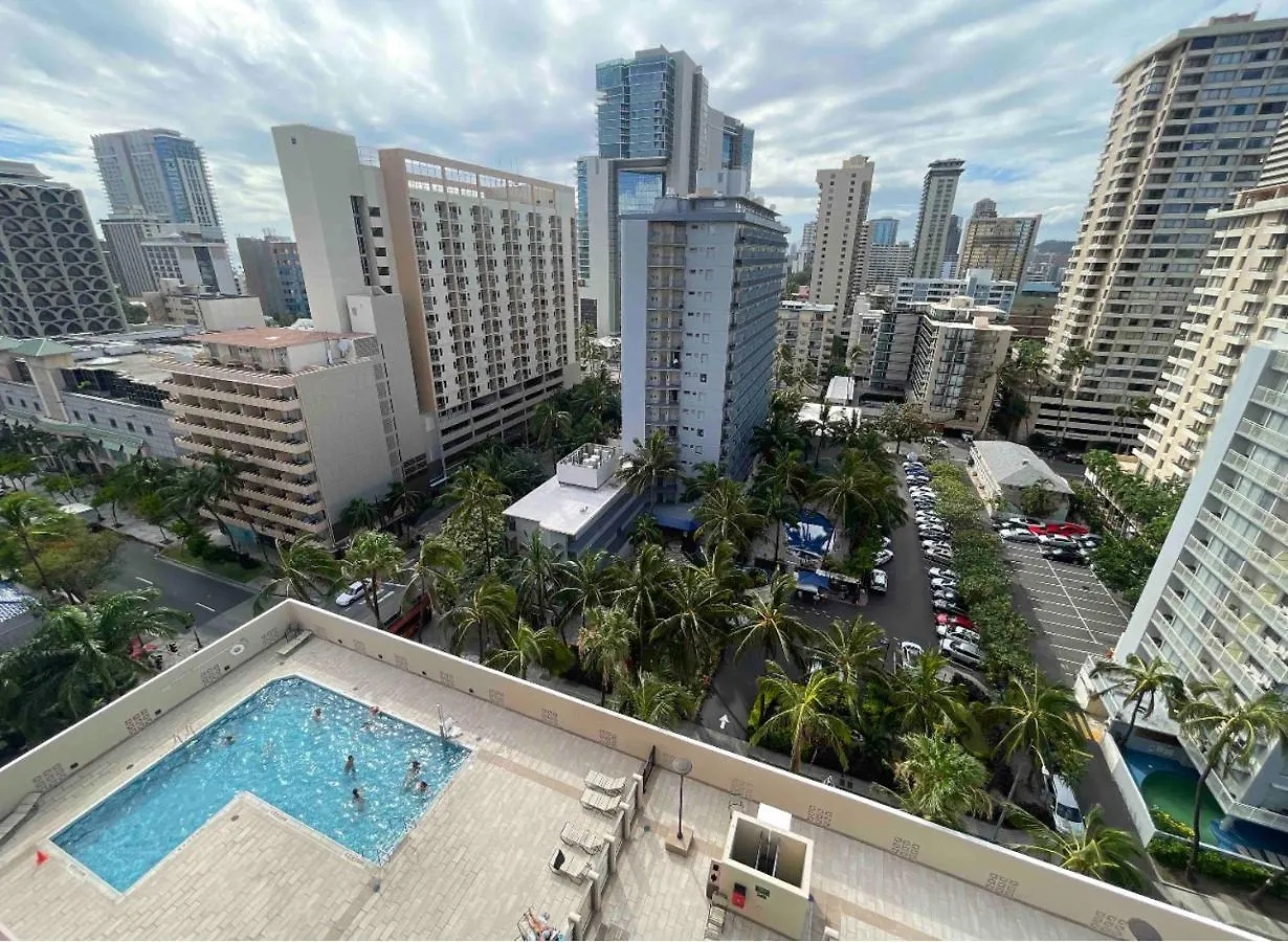 別荘 1414- Heart Of Waikiki With Kitchen - Free Parking - City View ホノルル